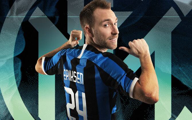 Inter Eriksen e gli altri giocatori con la maglia numero 24 Sky